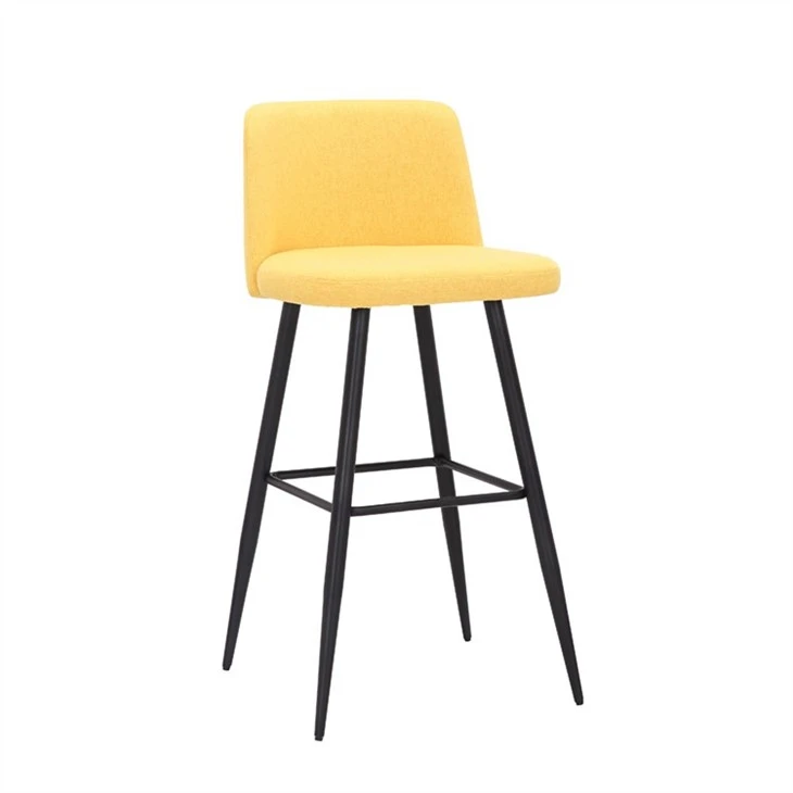 Fabric covers counters, dining room chairs and bar stools Fabric covers counters, dining room chairs and bar stools